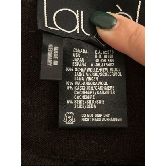 Vintage Laurel by Escada beaded tassel sweater New wool / angora / cashmere/ sil - Picture 4 of 7